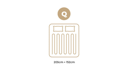 Bedra Electric Blanket Washable Fleece Fully Fitted Queen-Electric Blankets-PEROZ Accessories