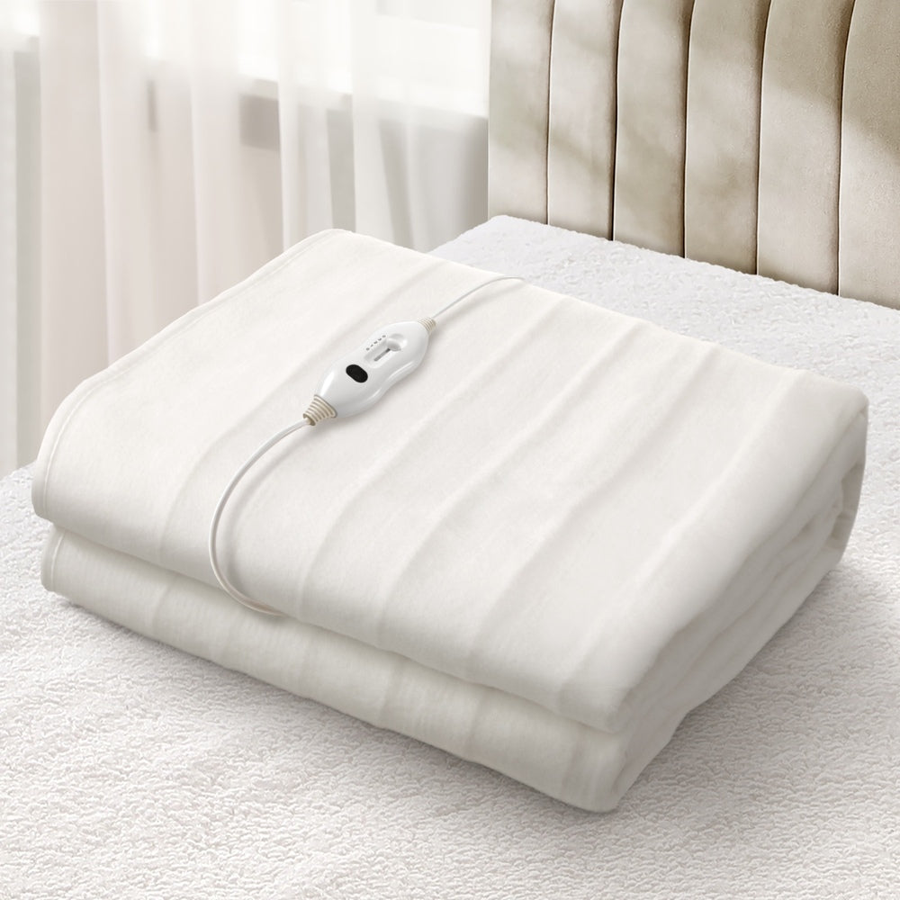 Bedra Electric Blanket Fully Fitted Polyester King Single-Electric Blankets-PEROZ Accessories