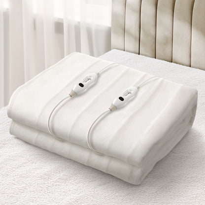 Bedra Electric Blanket Fully Fitted Polyester Queen-Electric Blankets-PEROZ Accessories