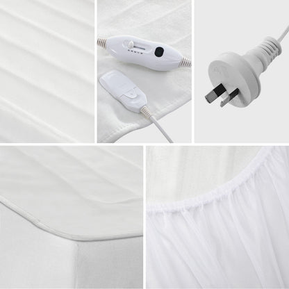 Bedra Electric Blanket Fully Fitted Polyester Queen-Electric Blankets-PEROZ Accessories
