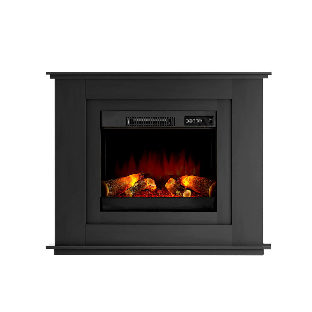 Devanti Electric Fireplace Fire Heater 2000W Black-Heaters-PEROZ Accessories