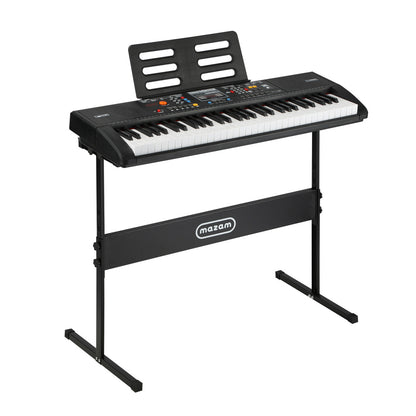 Mazam 61 Keys Electronic Piano Keyboard Electric Keyboards Beginner Kids Gift-Electronic Keyboards-PEROZ Accessories