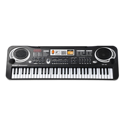 Mazam 61 Keys Piano Keyboard Electronic Musical Kids Toy Gift With Microphone-Electronic Keyboards-PEROZ Accessories