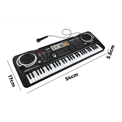 Mazam 61 Keys Piano Keyboard Electronic Musical Kids Toy Gift With Microphone-Electronic Keyboards-PEROZ Accessories