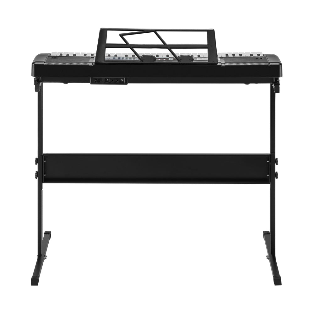Mazam 61 Keys Electronic Piano Keyboard Lighted Electric Keyboards Holder Stand-Electric Keyboard-PEROZ Accessories