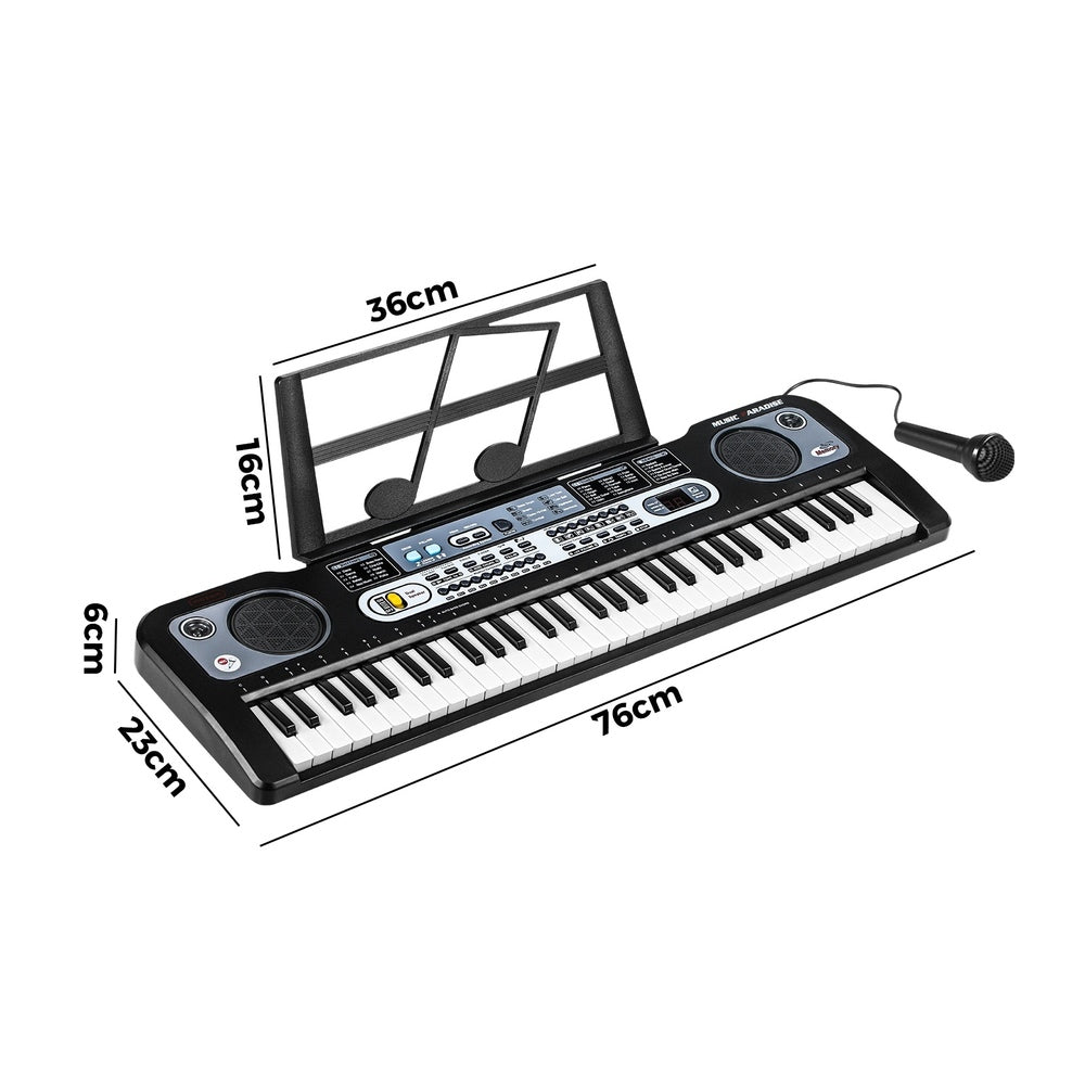Mazam 61 Keys Piano Keyboard Electronic Musical Toy Gift w/ Microphone Holder-Electric Keyboard-PEROZ Accessories