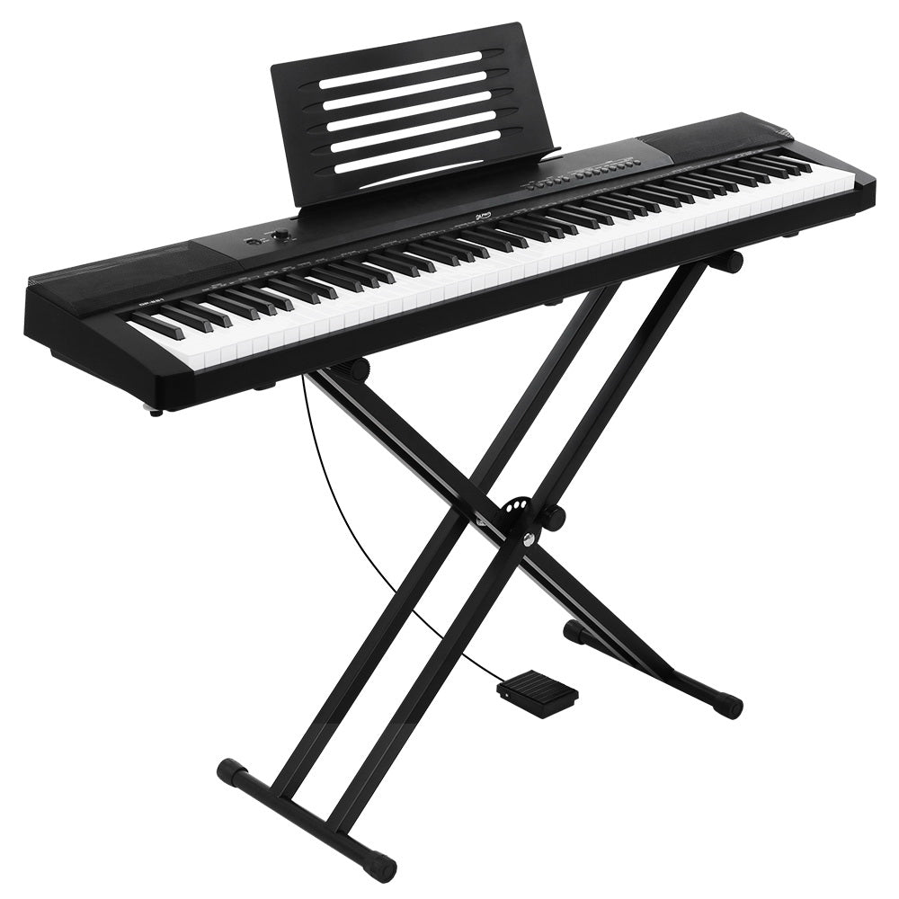 Alpha 88 Keys Electronic Piano Keyboard Digital Electric w/ Stand Sustain Pedal-Audio &amp; Video &gt; Musical Instrument &amp; Accessories-PEROZ Accessories