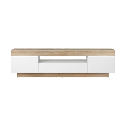 Oikiture TV Cabinet Entertainment Unit Stand RGB LED Storage Furniture 180cm-Entertainment Unit-PEROZ Accessories