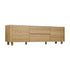 Oikiture TV Cabinet Entertainment Unit Stand 160cm Natural-Entertainment Unit-PEROZ Accessories