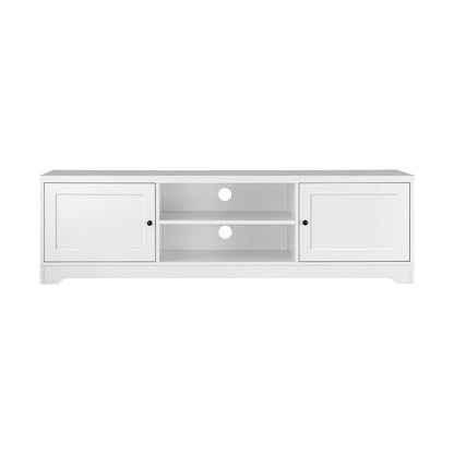Oikiture TV Cabinet Entertainment Unit Stand Storage Hamptons Furniture 160CM-Entertainment Unit-PEROZ Accessories