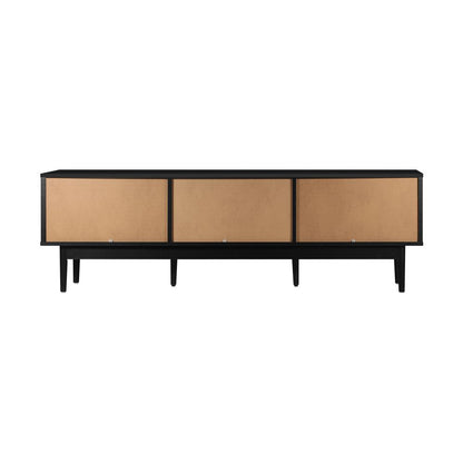 Oikiture TV Cabinet Entertainment Unit Stand Storage Three Door 160CM-Entertainment Unit-PEROZ Accessories