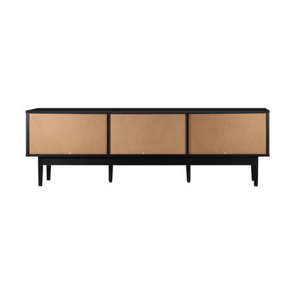 Oikiture TV Cabinet Entertainment Unit Stand Storage Three Door 160CM-Entertainment Unit-PEROZ Accessories