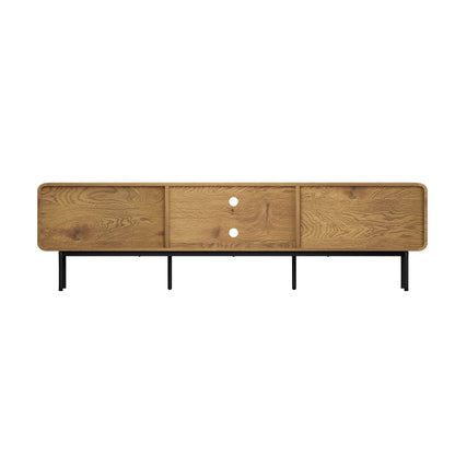 Oikiture TV Cabinet Entertainment Unit Stand 180cm Oak-Entertainment Units-PEROZ Accessories