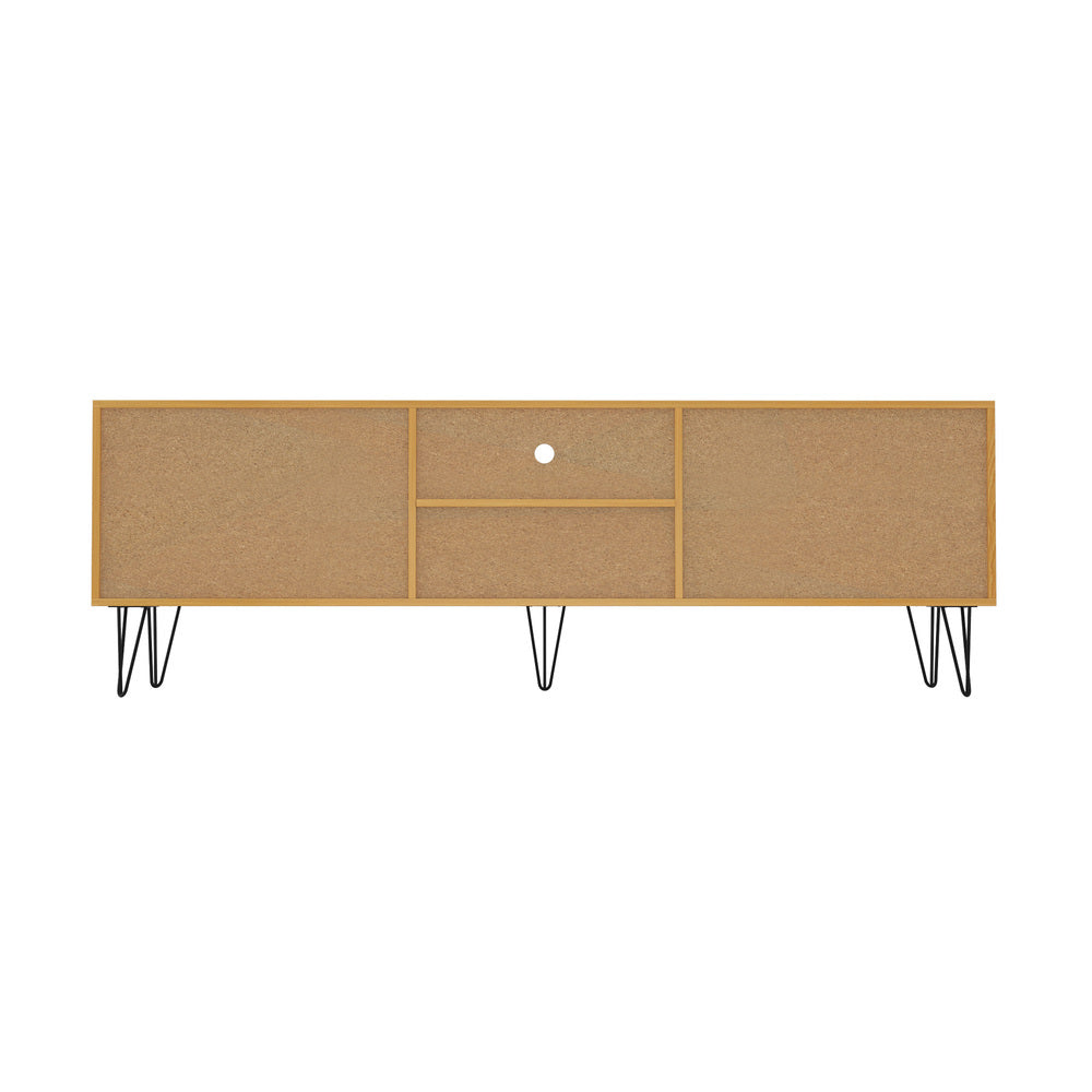 Oikiture TV Cabinet Storage Sliding Door Shelf 180cm-Entertainment Units-PEROZ Accessories
