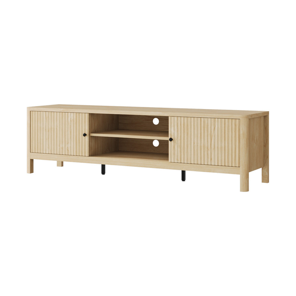 Oikiture TV Cabinet Entertainment Unit Stand 160cm Natural-Entertainment Unit-PEROZ Accessories