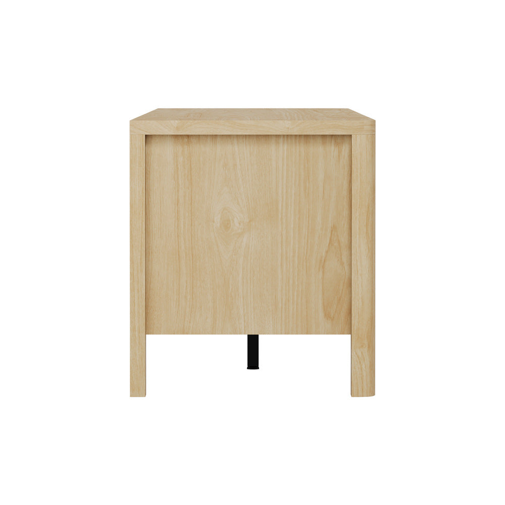 Oikiture TV Cabinet Entertainment Unit Stand 160cm Natural-Entertainment Unit-PEROZ Accessories