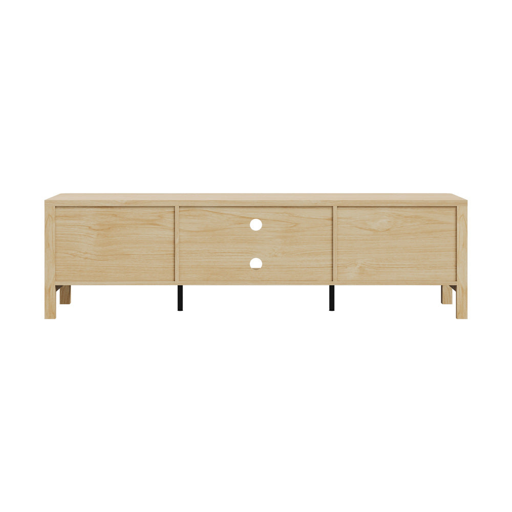 Oikiture TV Cabinet Entertainment Unit Stand 160cm Natural-Entertainment Unit-PEROZ Accessories