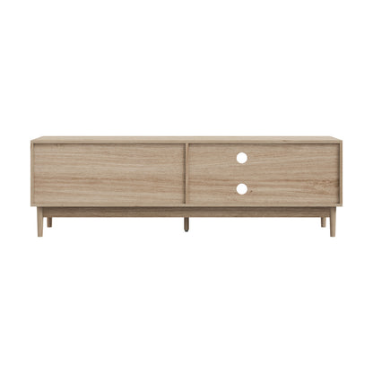 Oikiture TV Cabinet Entertainment Unit Stand 160cm Natural-Entertainment Unit-PEROZ Accessories