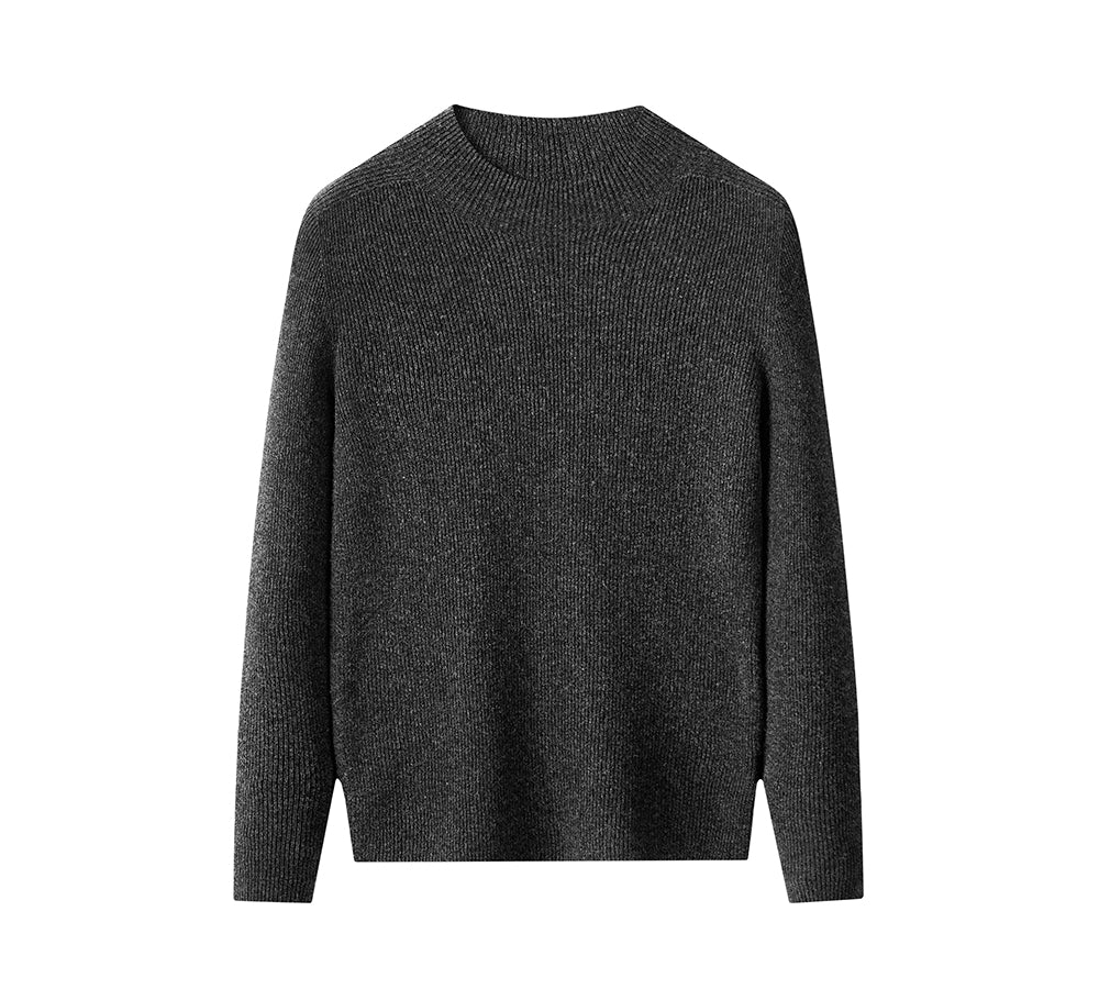 EVERAU 100% Wool Knitwear Sweater Roya-Apparel-PEROZ Accessories