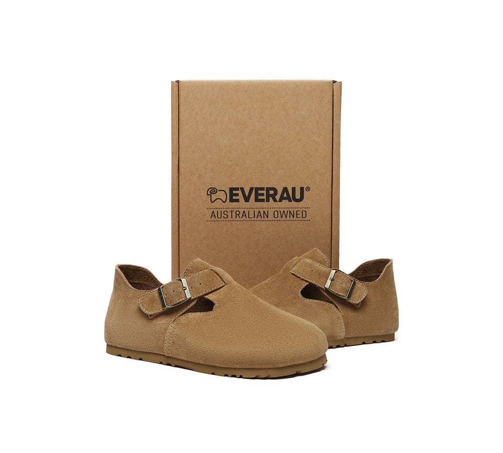 EVERAU® Adjustable Buckled Straps Slip-on Flat Sandals Brooke-PEROZ Accessories
