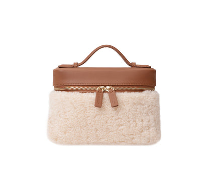 EVERAU Boxy Fluffy Handbag Misu-Bags-PEROZ Accessories