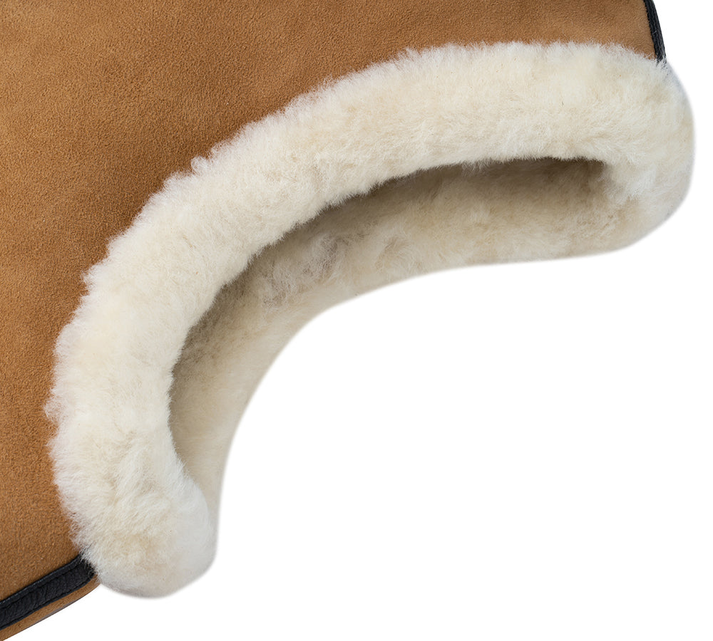 EVERAU® Fluffy Sheepskin Wool Zip Sleeveless Vest Dale-PEROZ Accessories