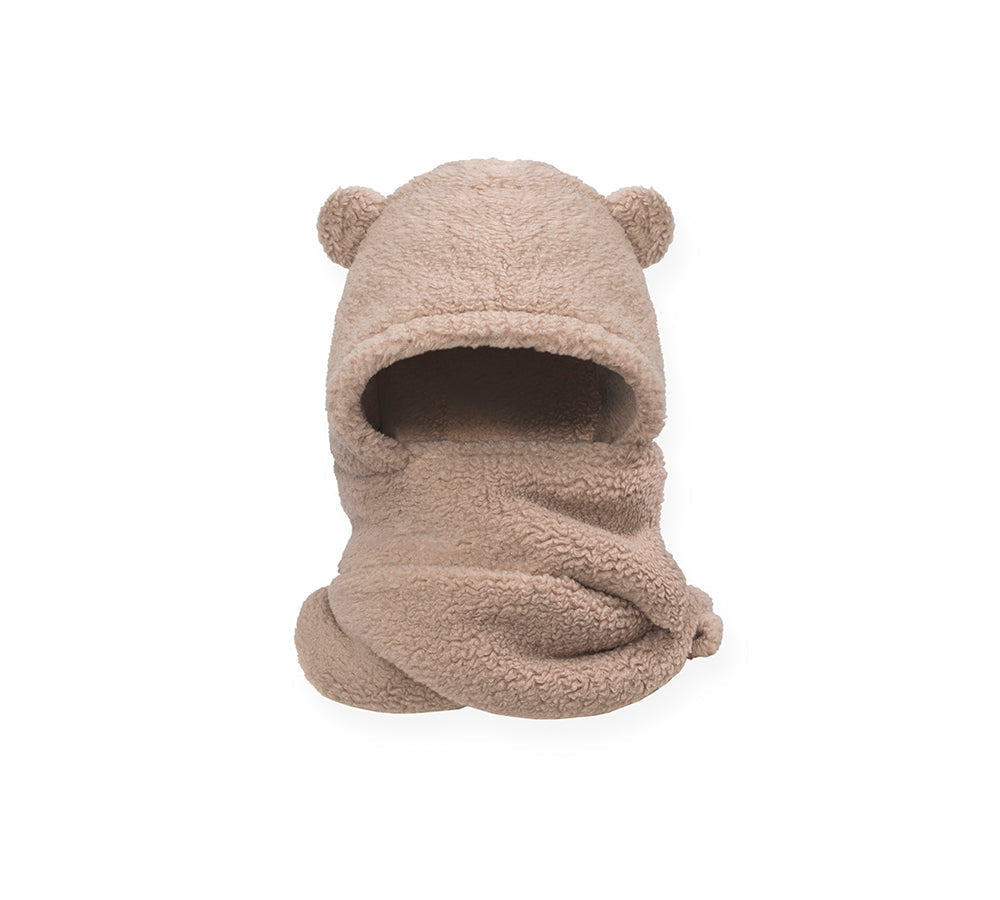EVERAU® Hat Scarf and Gloves 3 In 1 Cute Bear Plush Hat-PEROZ Accessories