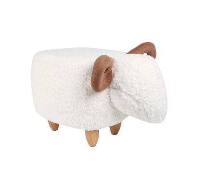 EVERAU Multi-functional Cute Ottoman Fluffy Sheep Pouffe-Accessories-PEROZ Accessories