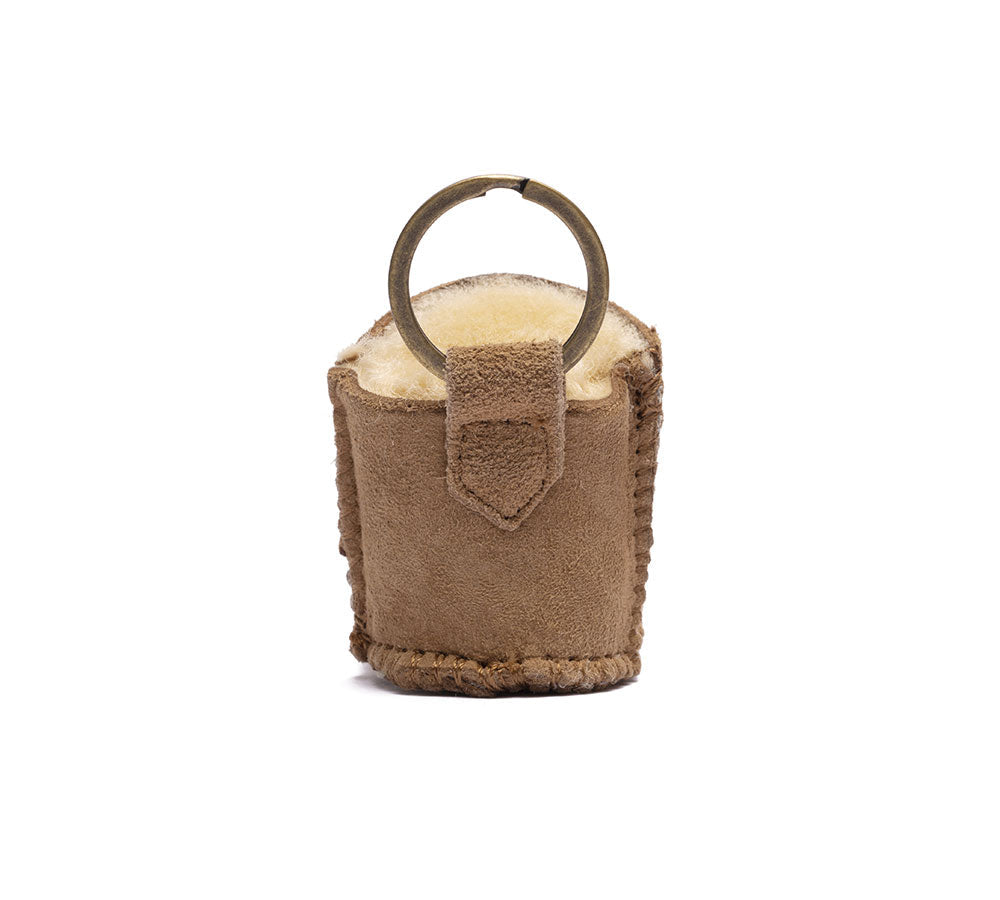 EVERAU® UGG Boot Sheepskin Wool Bootie Keyring-PEROZ Accessories