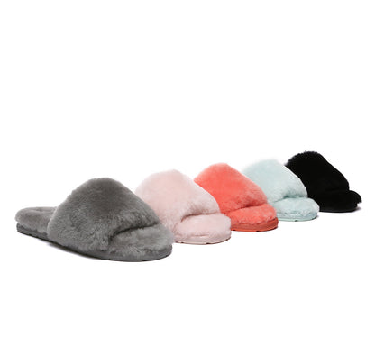 EVERAU® UGG Women Fluffy Slides Nala-PEROZ Accessories
