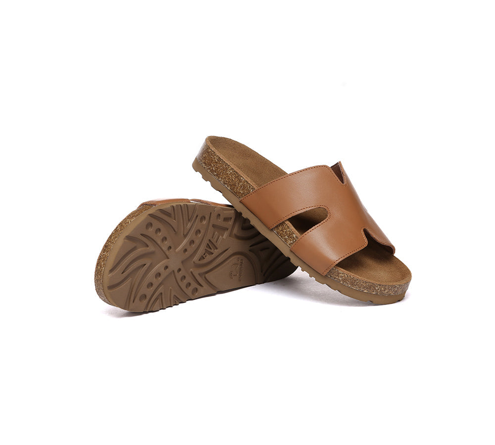 EVERAU® Women Slides Leather Flat Heidy-PEROZ Accessories