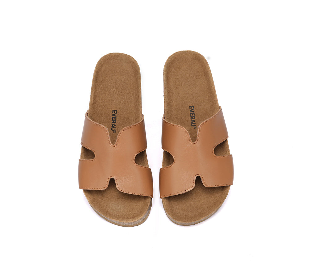 EVERAU® Women Slides Leather Flat Heidy-PEROZ Accessories