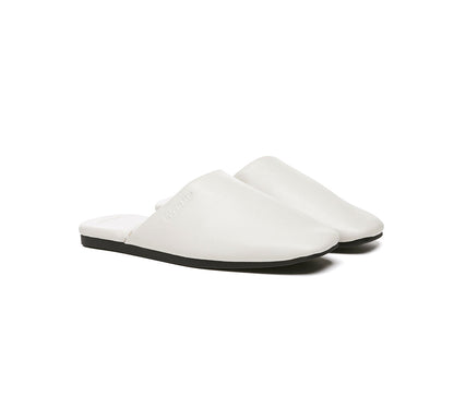 EVERAU® Women Slides Leather Flat Wafaa-PEROZ Accessories