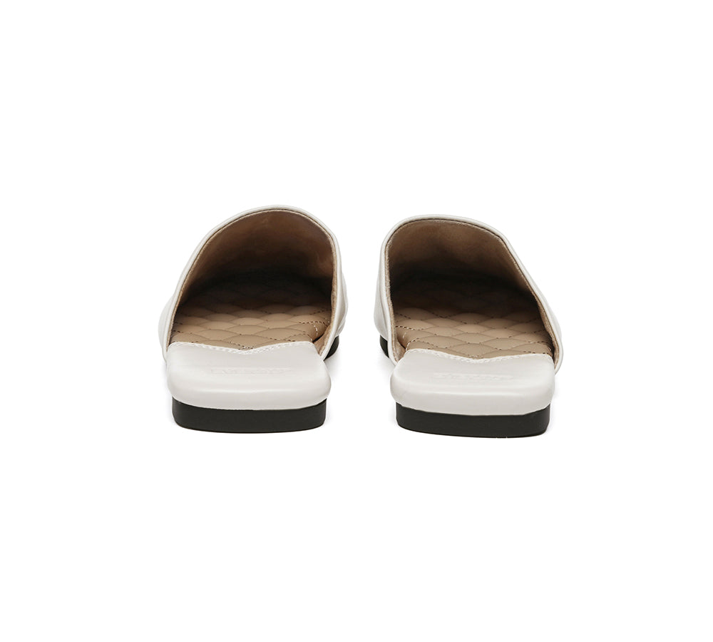 EVERAU® Women Slides Leather Flat Wafaa-PEROZ Accessories