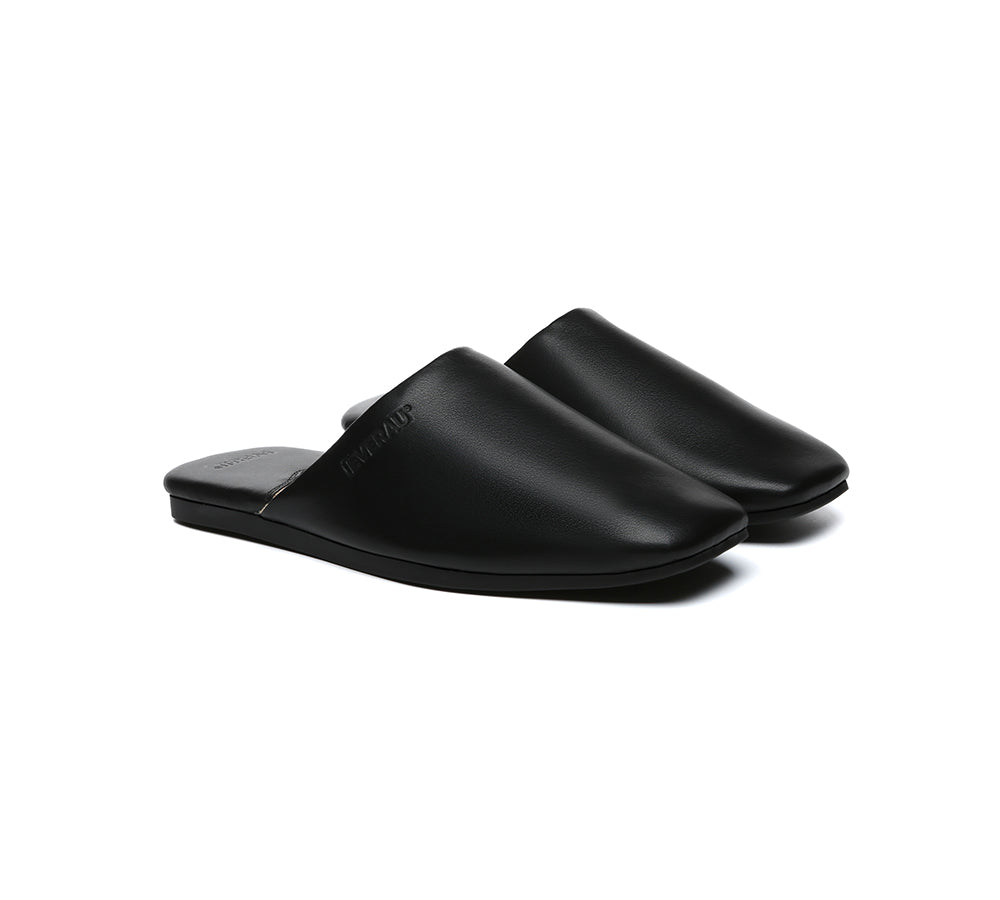 EVERAU® Women Slides Leather Flat Wafaa-PEROZ Accessories