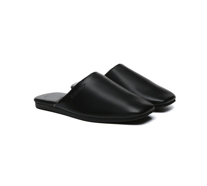 EVERAU® Women Slides Leather Flat Wafaa-PEROZ Accessories