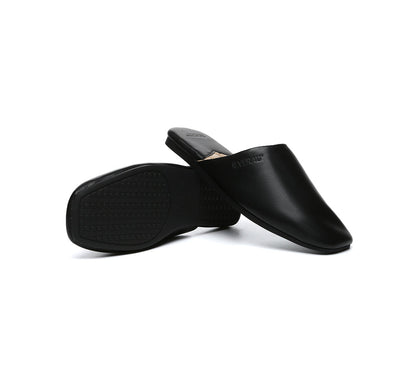 EVERAU® Women Slides Leather Flat Wafaa-PEROZ Accessories