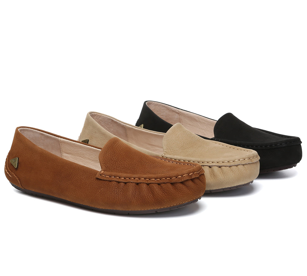 EVERAU Women Suede Leather Casual Summer Moccasins Morris-Flats-PEROZ Accessories