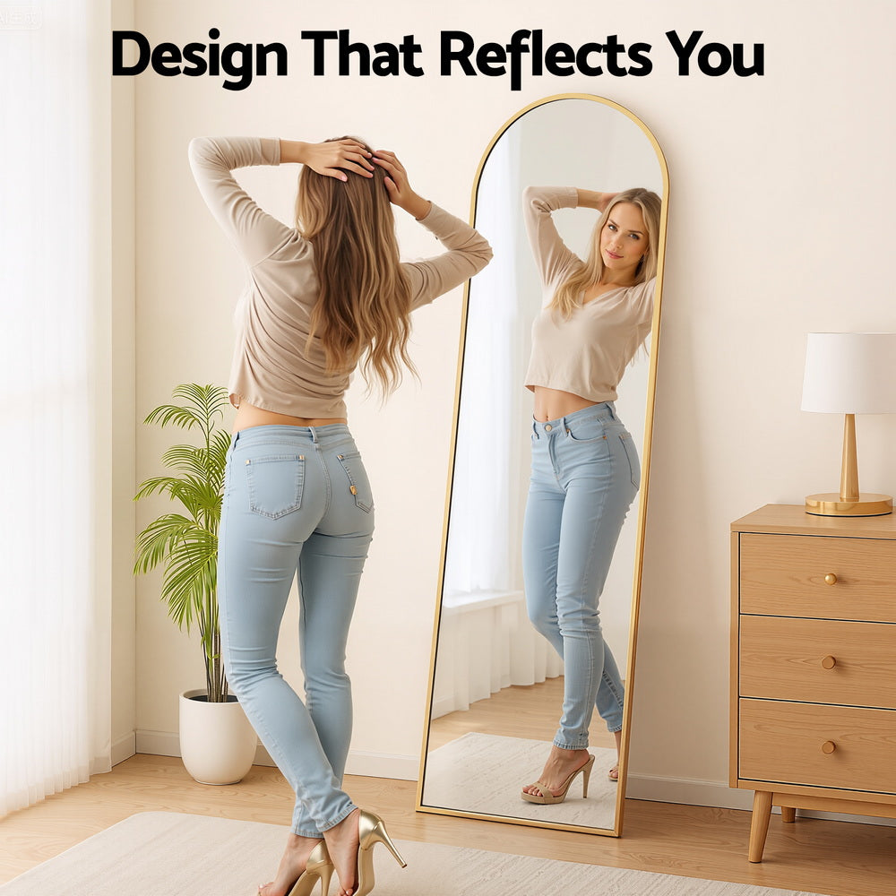 Embellir Full Length Mirror Floor Dressing Mirror 160cm-Home &amp; Garden > Decor > Mirrors-PEROZ Accessories