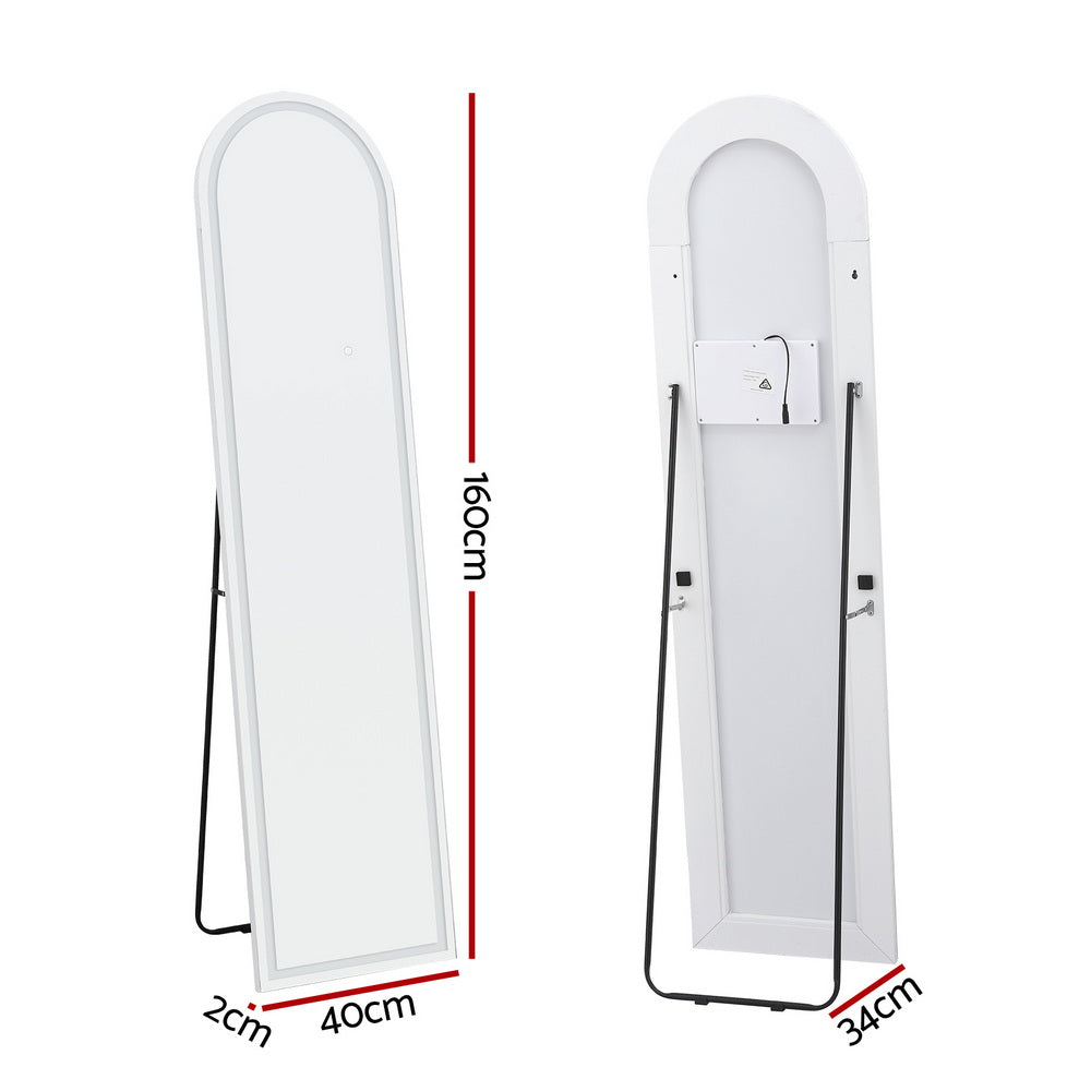 Embellir LED Full Length Mirror Floor Dressing Mirror 160cm-Home &amp; Garden > Decor > Mirrors-PEROZ Accessories