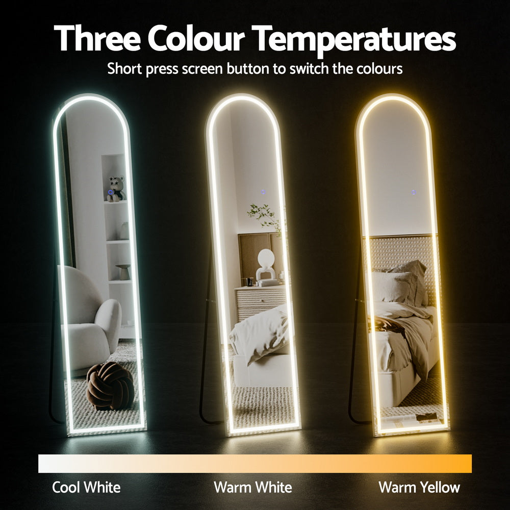 Embellir LED Full Length Mirror Floor Dressing Mirror 160cm-Home &amp; Garden > Decor > Mirrors-PEROZ Accessories
