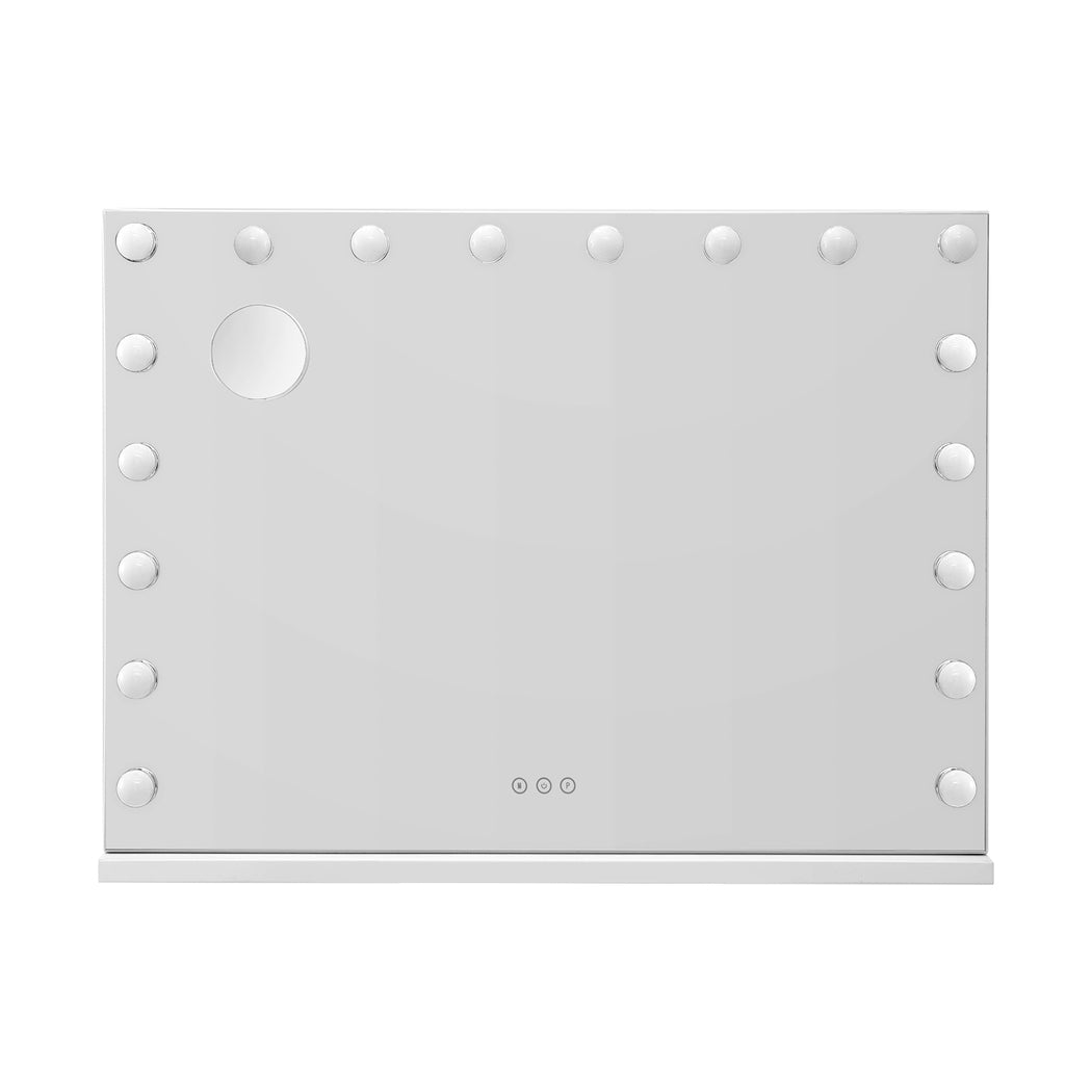 Embellir Makeup Mirror 80x58cm Hollywood Vanity with LED Light Tabletop Wall-Home &amp; Garden > Decor > Mirrors-PEROZ Accessories