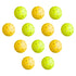 Everfit 12PC Pickleballs Set 40-Hole Design Indoor Outdoor Durable PE Balls Green/Yellow-Sports & Fitness > Racquet Sports > Pickleball-PEROZ Accessories