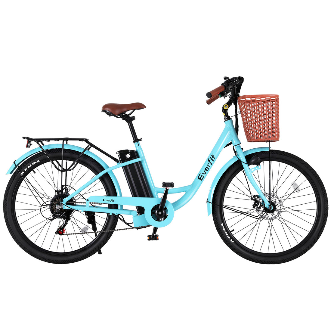 Everfit 26&quot; Electric Bike City Bicycle eBike e-Bike Commuter w/ Battery BL-Sports &amp; Fitness &gt; Bikes &amp; Accessories &gt; Bicycles-PEROZ Accessories