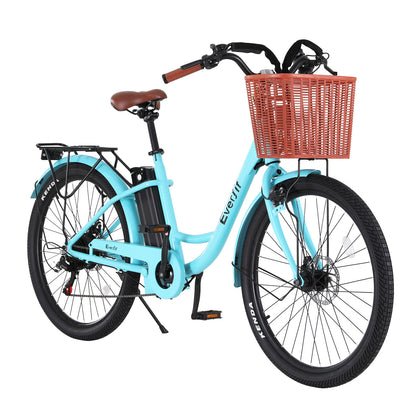 Everfit 26" Electric Bike City Bicycle eBike e-Bike Commuter w/ Battery BL-Sports &amp; Fitness > Bikes &amp; Accessories > Bicycles-PEROZ Accessories