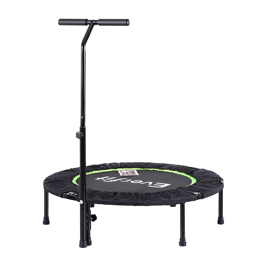 Everfit 40inch Fitness Foldable Trampoline Jumping Rebounder Home Gym Handrail-Sports &amp; Fitness > Trampolines > Trampolines &amp; Accessories-PEROZ Accessories