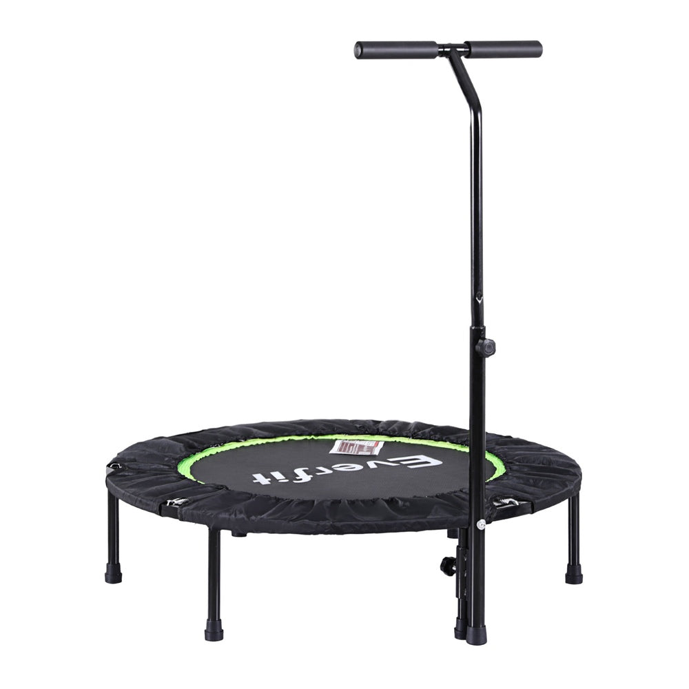 Everfit 40inch Fitness Foldable Trampoline Jumping Rebounder Home Gym Handrail-Sports &amp; Fitness > Trampolines > Trampolines &amp; Accessories-PEROZ Accessories