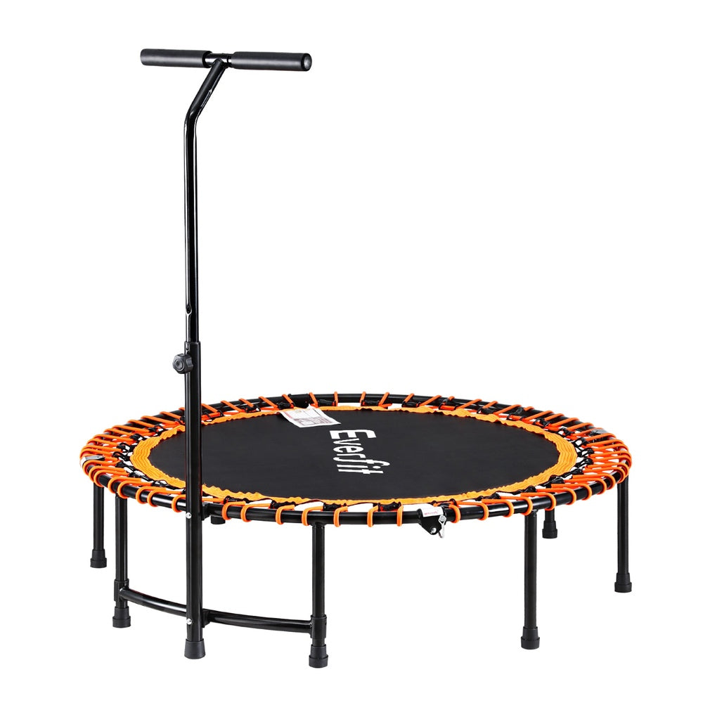 Everfit 48inch Fitness Foldable Trampoline Jumping Rebounder Home Gym Handrail-Sports &amp; Fitness > Trampolines > Trampolines &amp; Accessories-PEROZ Accessories
