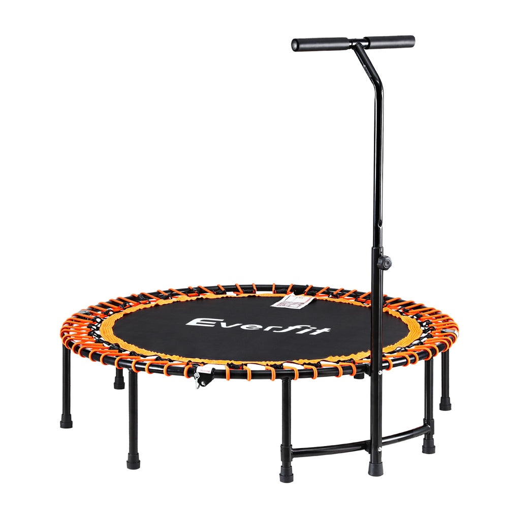 Everfit 48inch Fitness Foldable Trampoline Jumping Rebounder Home Gym Handrail-Sports &amp; Fitness > Trampolines > Trampolines &amp; Accessories-PEROZ Accessories