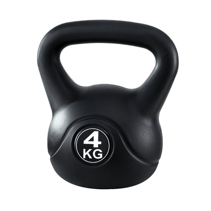 Everfit 4kg Kettlebell Set Weight Lifting Bench Dumbbells Kettle Bell Gym Home-Sports &amp; Fitness > Exercise, Gym &amp; Fitness > Free Weights-PEROZ Accessories